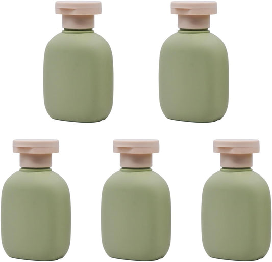 3.4 oz Leak-Proof Travel Bottles (5 Pack) - Plastic Squeeze Containers for Shampoo, Toiletries &
