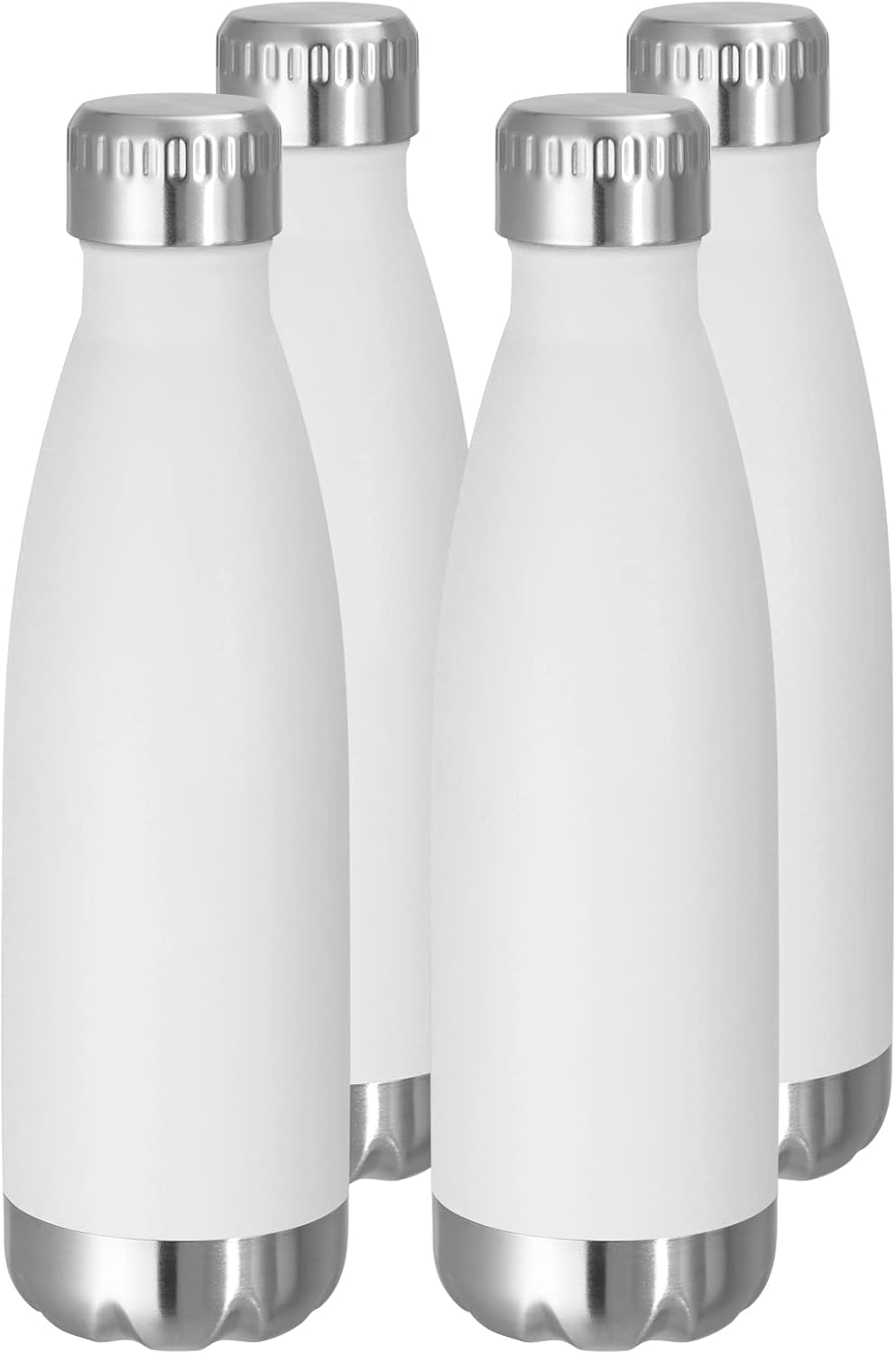 VEGOND 17oz Stainless Steel Water Bottles Bulk, Reusable Metal Sports Bottle Keeps Drink Hot and
