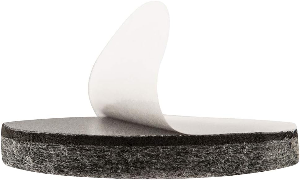 SoftTouch 1 1/2" Round Heavy Duty Felt Furniture Pads - Move Effortlessly & Protect Surfaces