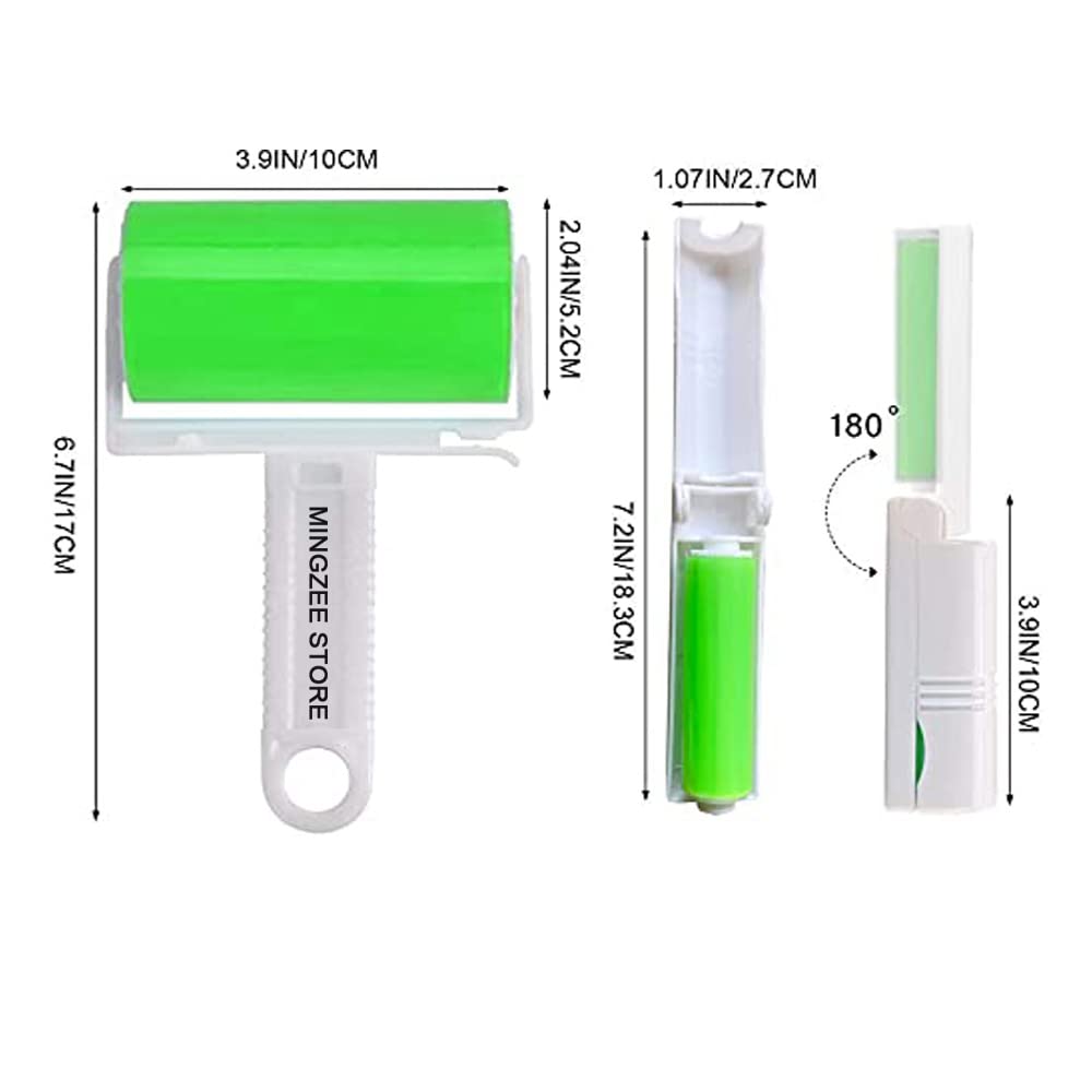 Sticky Travel Lint Roller 5 Pack, Reusable Washable Lint Roller Portable Compact Pet Hair Remover