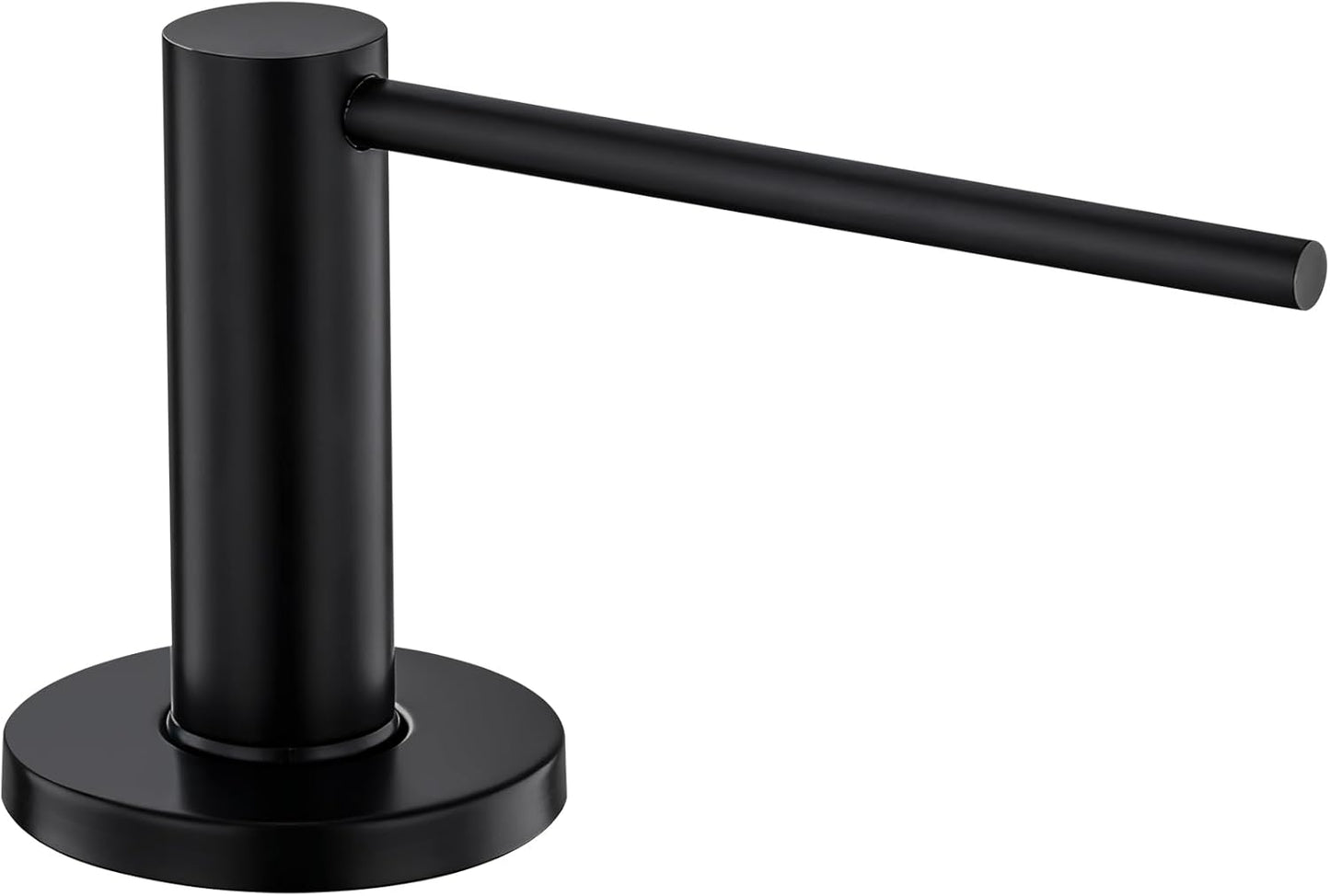 GAPPO Soap Dispenser for Kitchen Sink, Built in Sink Soap Dispenser, Matte Black Stainless Steel