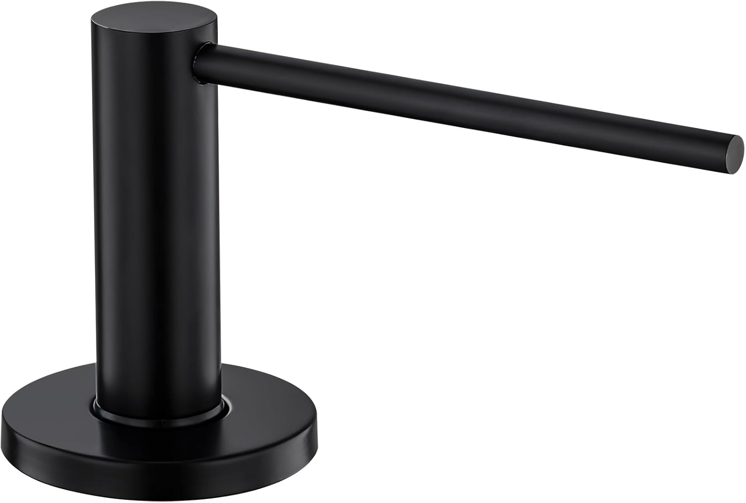 GAPPO Soap Dispenser for Kitchen Sink, Built in Sink Soap Dispenser, Matte Black Stainless Steel