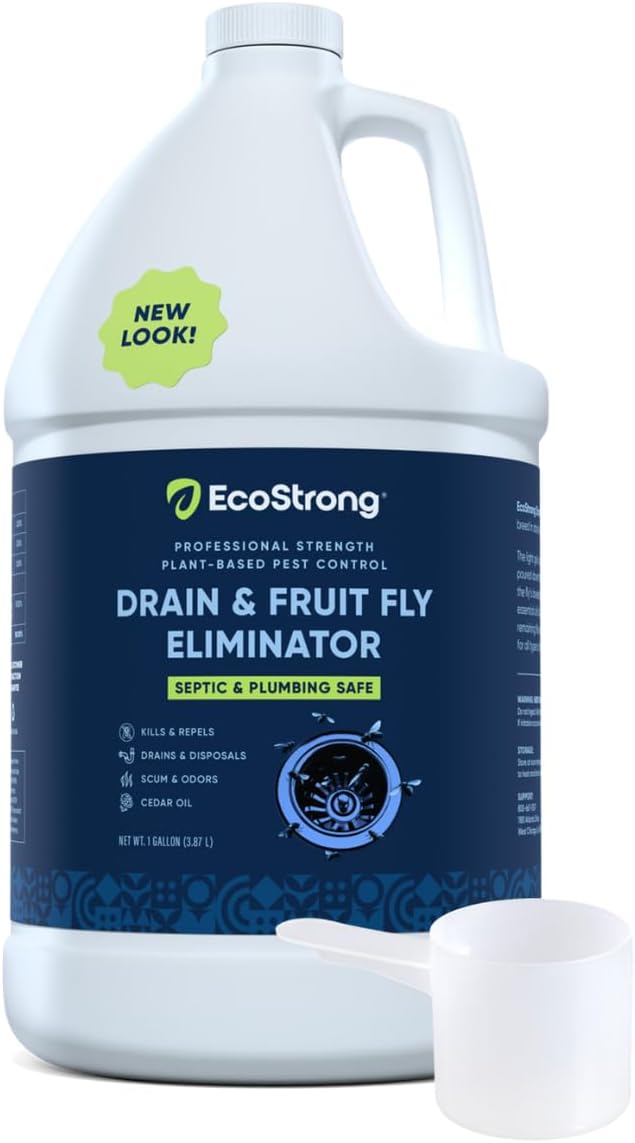 Fruit Fly Drain Treatment | Drain Fly Eliminator | All-Natural, Eliminates Gnats, Sewer Flies and