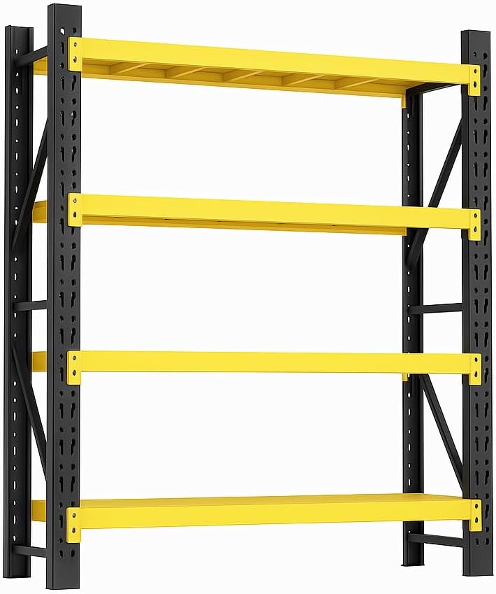 Storage Shelves Heavy Duty, Metal Garage Shelving Units, 4 Tier Storage Rack Shelf, Steel