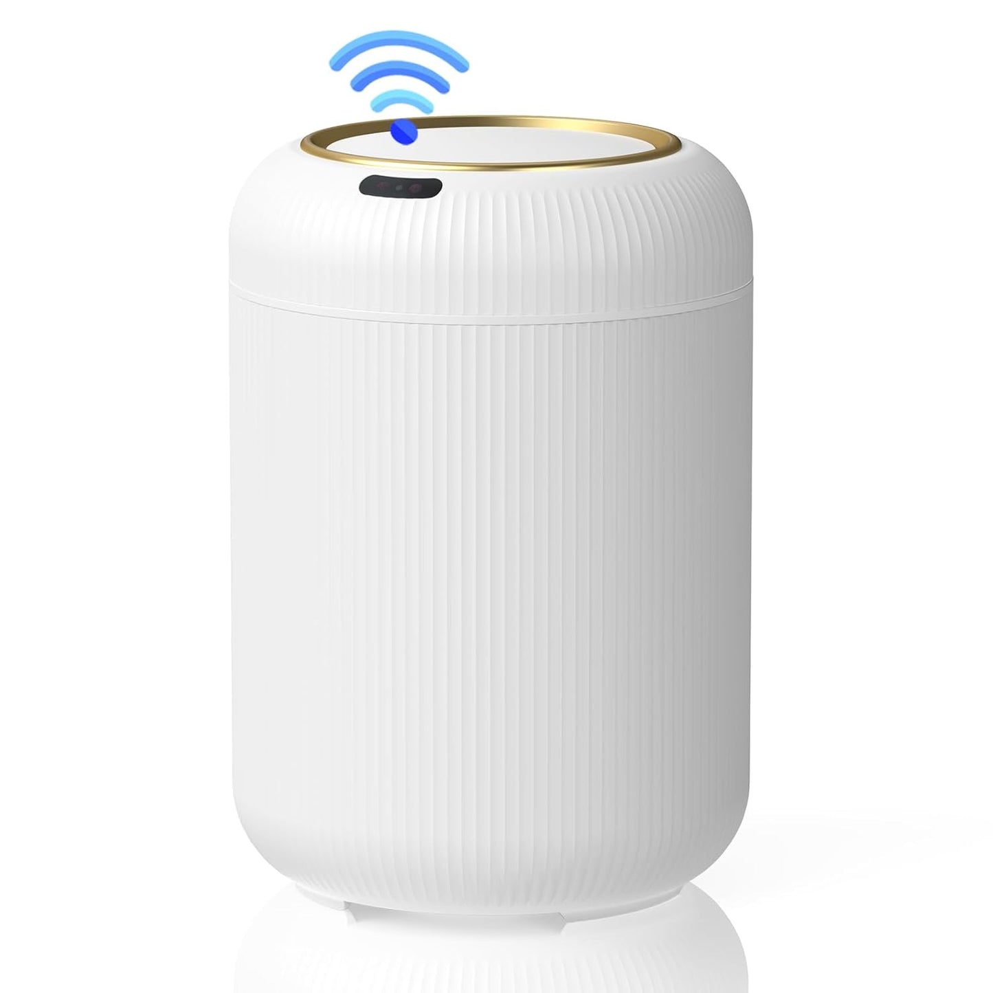 Procade Motion Sensor Trash Can with Lid, 3 Gallon Electric Bathroom Garbage can, Small White