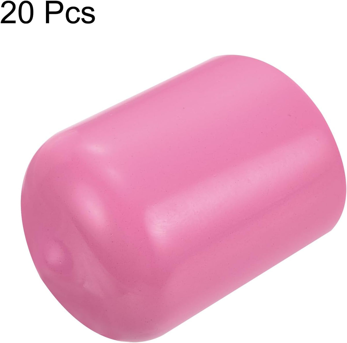 uxcell 20pcs Rubber End Caps 17mm ID Vinyl PVC Round Tube Bolt Cap Cover Screw Thread Protectors