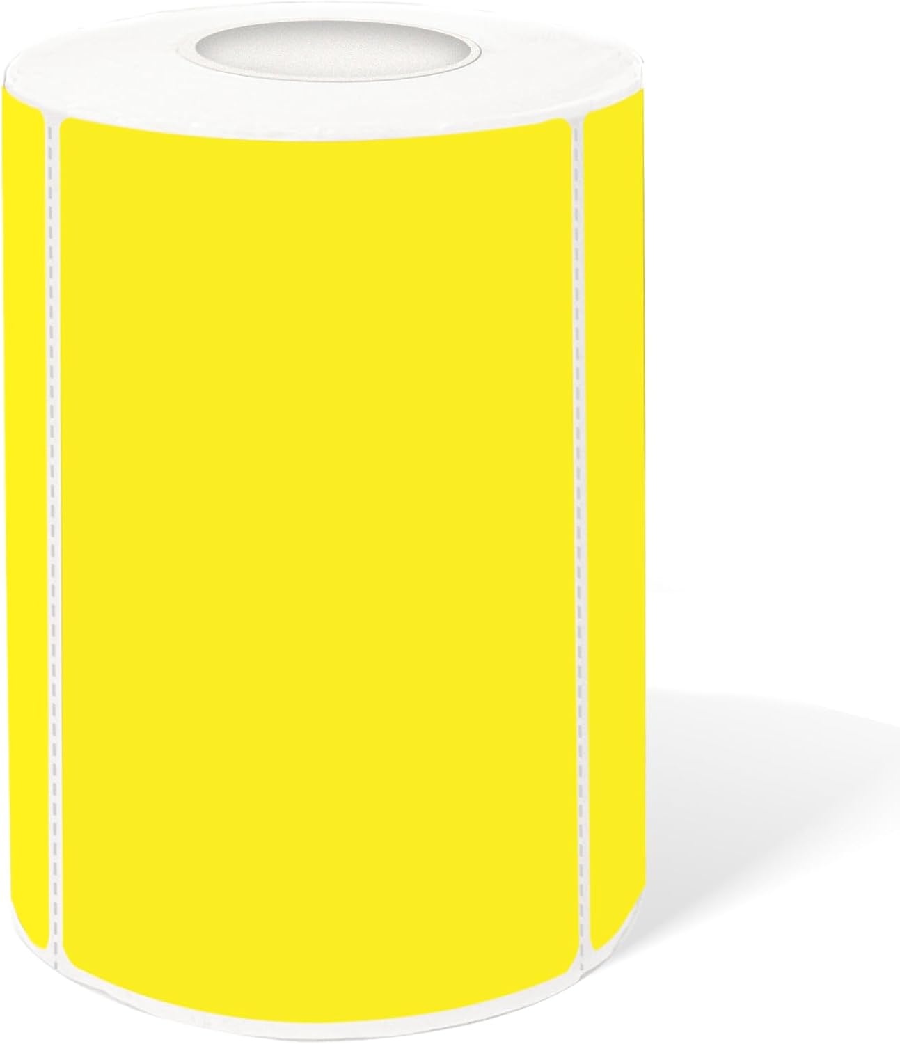 2×3 Inch Yellow Removable Thermal Labels,Waterproof Thermal Label Stickers,300 Sheets per Roll with