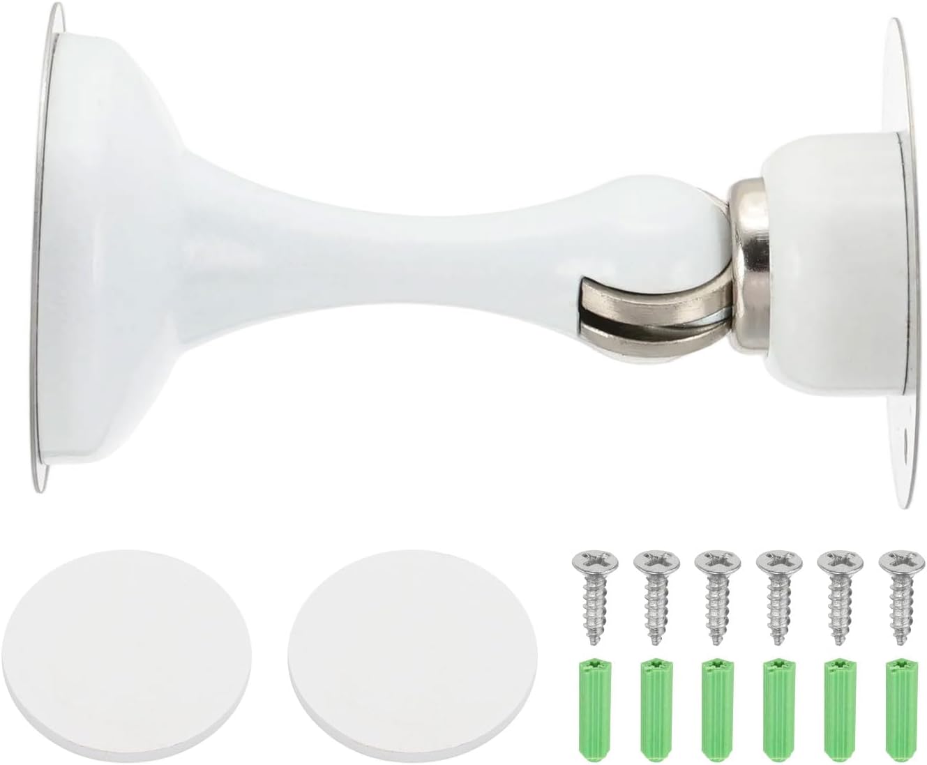 MECCANIXITY Magnetic Door Stoppers Stainless Steel Door Stops, Wall Floor Mounted Doors Holder Keep