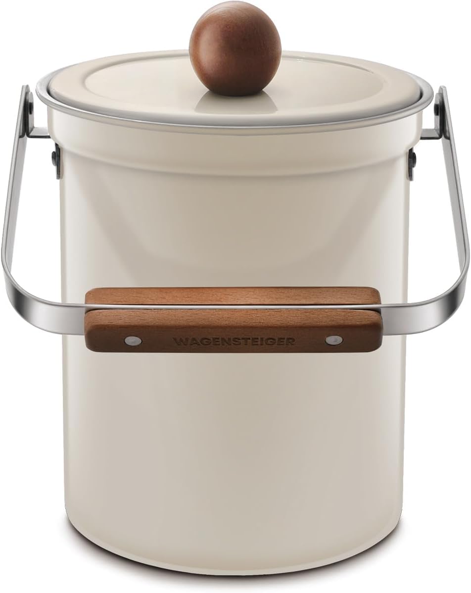 Kitchen Countertop Compost Bin 101ounces / 3Liters, Airtight Lid SUS304 Stainless Steel Odor-Free
