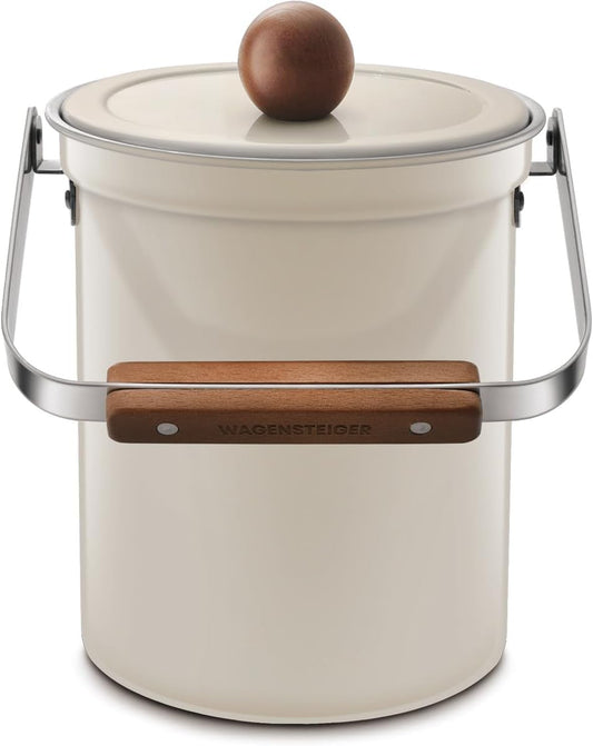 Kitchen Countertop Compost Bin 101ounces / 3Liters, Airtight Lid SUS304 Stainless Steel Odor-Free