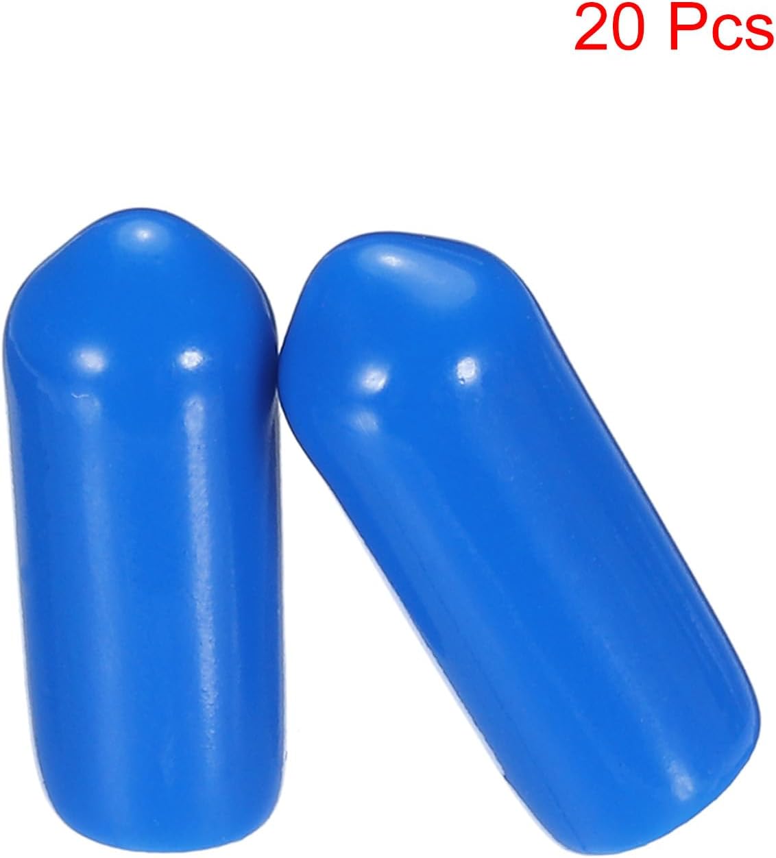uxcell 20pcs Rubber End Caps 5.5mm ID Vinyl PVC Round Tube Bolt Cap Cover Screw Thread Protectors