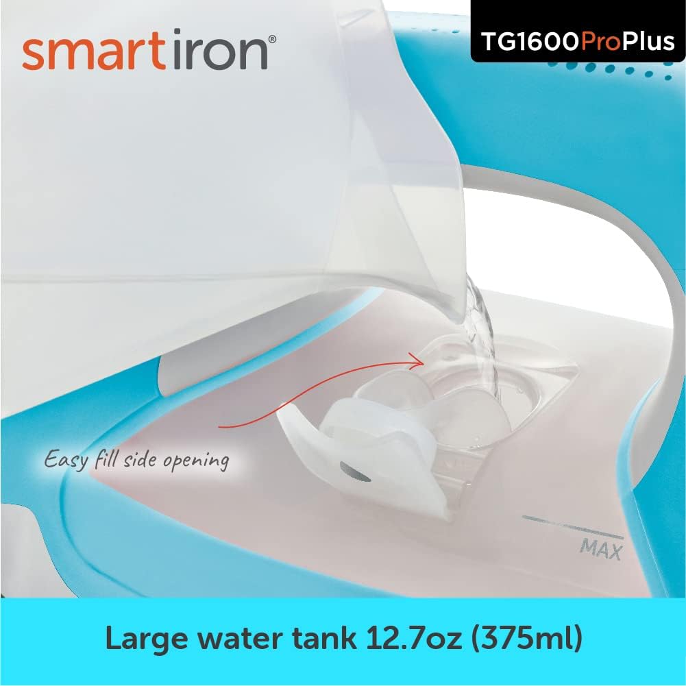oliso TG1600 ProPlus Smart Iron with Auto-Lift – 1800 Watt Steam Iron for Clothes, Sewing, Quilting