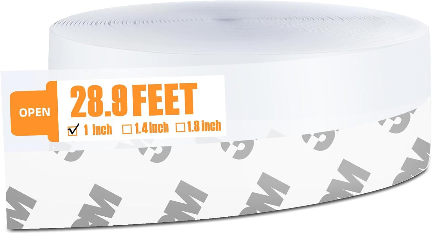 28.9 Ft Door Weather Stripping Door Seal Strip Tape,Silicone Door Draft Stopper,Self Adhesive