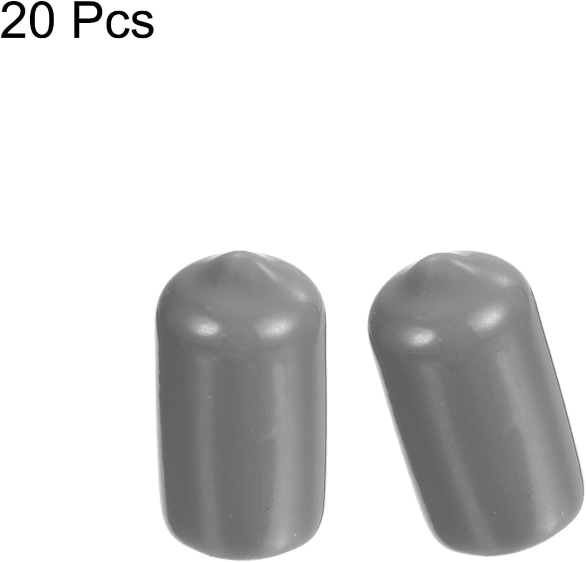 uxcell 20pcs Rubber End Caps Protective Caps 11mm ID Vinyl PVC Round Tube Bolt Cap Cover Screw