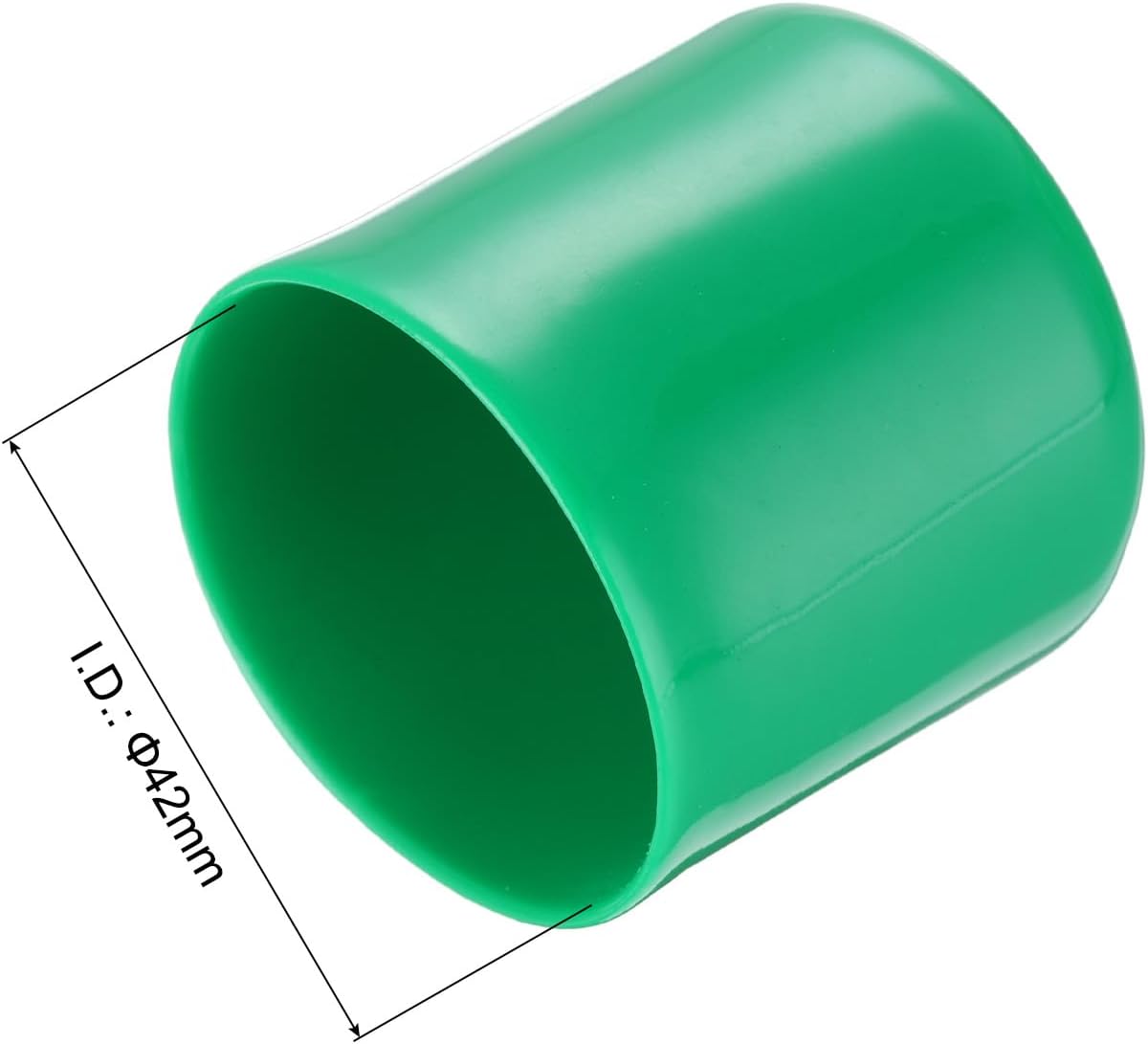 uxcell 20pcs Rubber End Caps 42mm(1 5/8") ID Vinyl PVC Round Tube Bolt Cap Cover Screw Thread