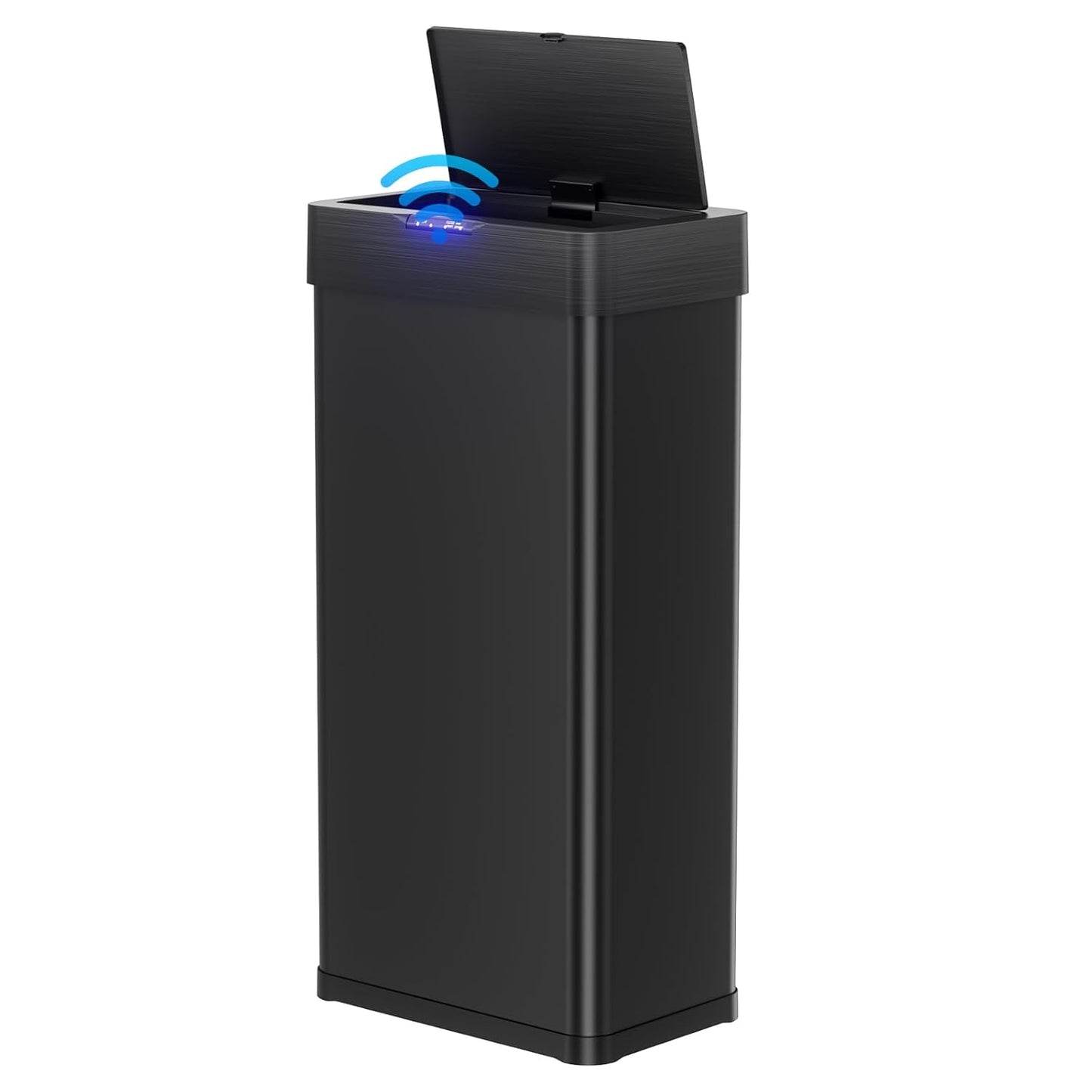 TLSUNNY 13.2 Gallon Motion Sensor Trash Can,Touchless Automatic Garbage Can,Brushed Stainless Steel