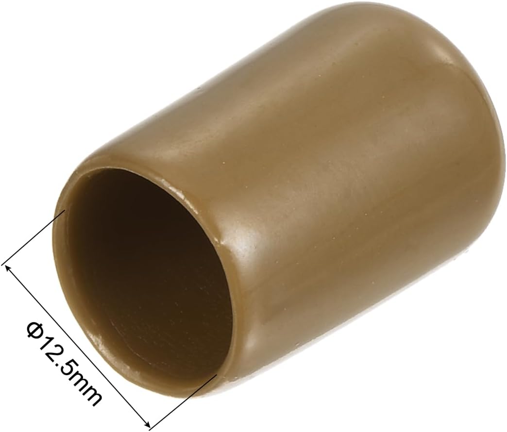 uxcell 20pcs Rubber End Caps 12.5mm(1/2") ID Vinyl PVC Round Tube Bolt Cap Cover Screw Thread