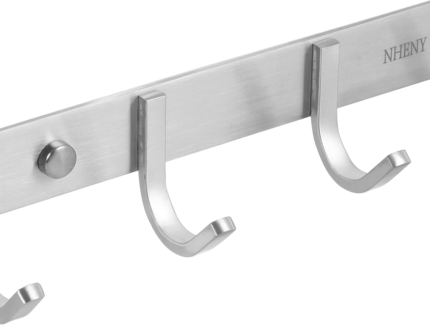 Coat Hook Rack Hanger –Towel Hook Rail with 5 Hooks 13-Inch Wall Mounted for Bedroom, Bathroom