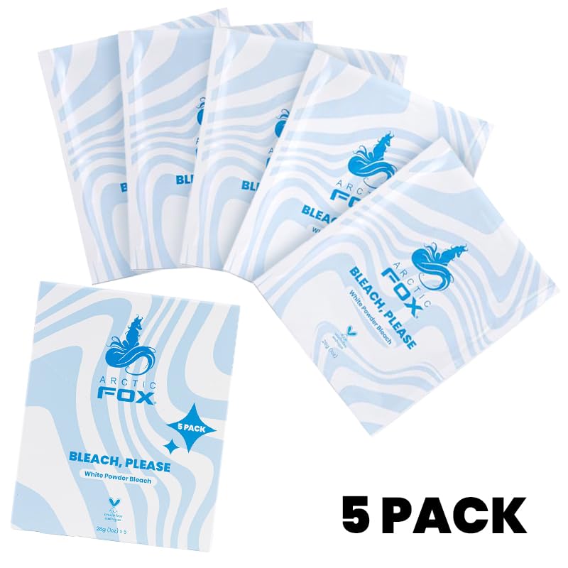 ARCTIC FOX Bleach Please, White Powder Bleach 5 Pack of Sachets (5 x 1oz) Stock up and save!