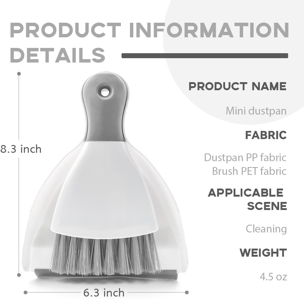 Small Dust Pan and Brush Broom - Dust Pan and Brush Set, Small Dustpan and Brush Set, Hand Broom