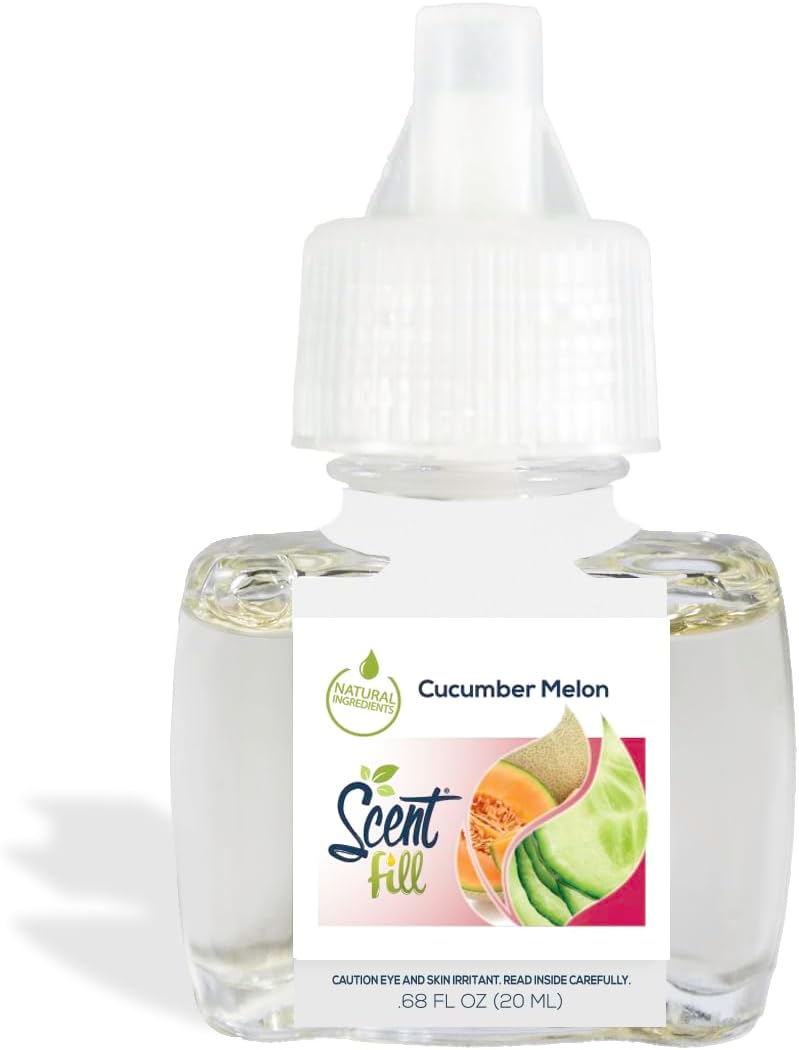 Summer Scent Fill Plug in Air Freshener Kit (Cucumber Melon, Grapefruit Vanilla, Island Essence