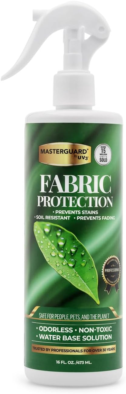 Fabric Protection Spray Water Based Solution - Natural Kid and Pet Safe Formula, Fabric Protector