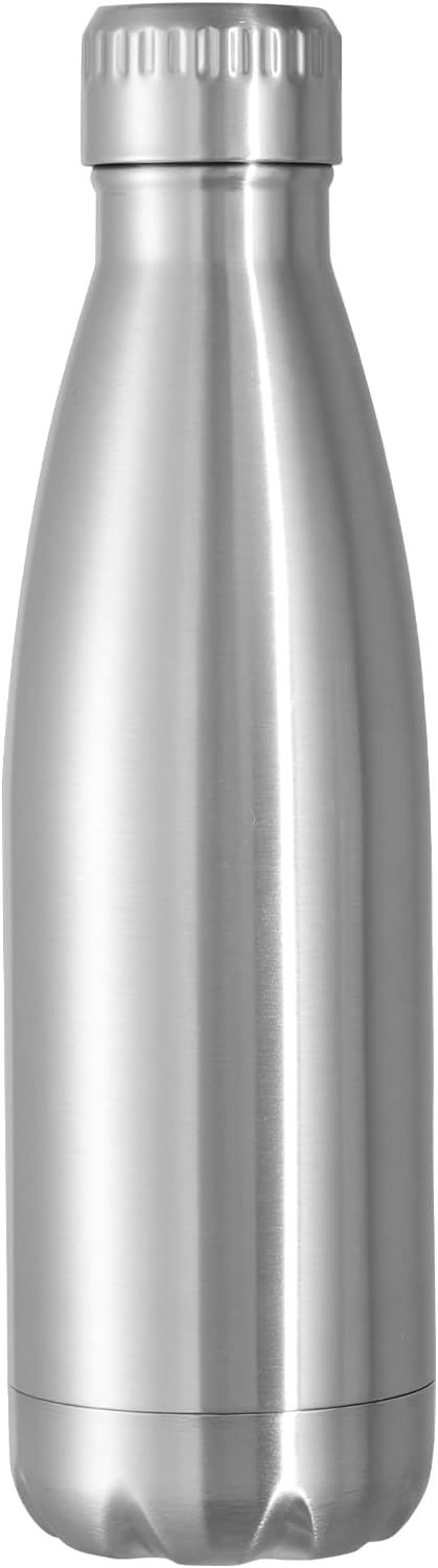 VEGOND 17oz Stainless Steel Water Bottles, Reusable Metal Sports Water Bottle Keeps Drink Hot and