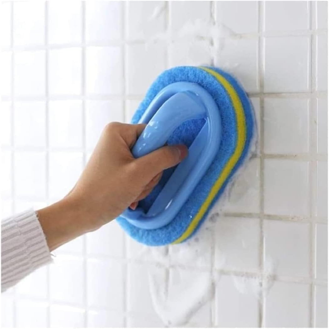 2-Piece Cleaning Brush for Bathroom Kitchen Bathtub Toilet Cleaner All Purpose Shower Sponge