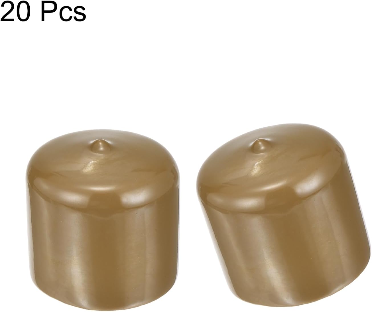 uxcell 20pcs Rubber End Caps 46mm ID Vinyl PVC Round Tube Bolt Cap Cover Screw Thread Protectors