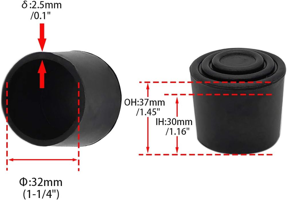 Flyshop Furniture Table Covers Non-Slip Durable Rubber Leg Tips Chair Leg Caps Floor Protector