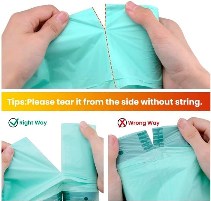 Cleanomic Compostable* Trash Bags with Drawstring (13 Gallon, 25 Units, Tall), BPI Certified For