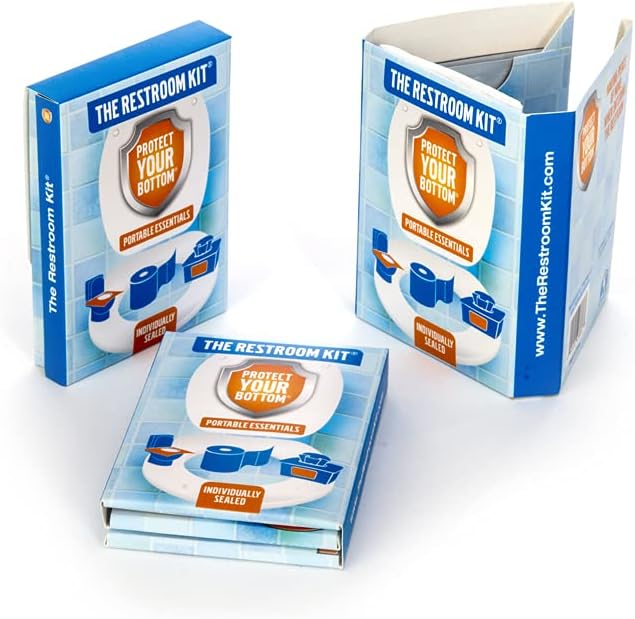 The Restroom Kit Great for travel (3-Pack) Portable Disposable Oversized Toilet Seat Cover, 3ft