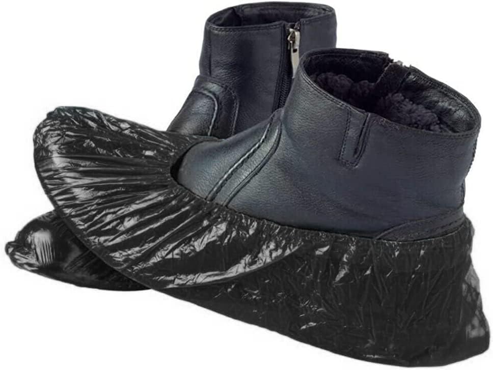 Black shoe covers Disposable 1000 PCS (500 Pair) Premium Waterproof and Recyclable Boot Booties