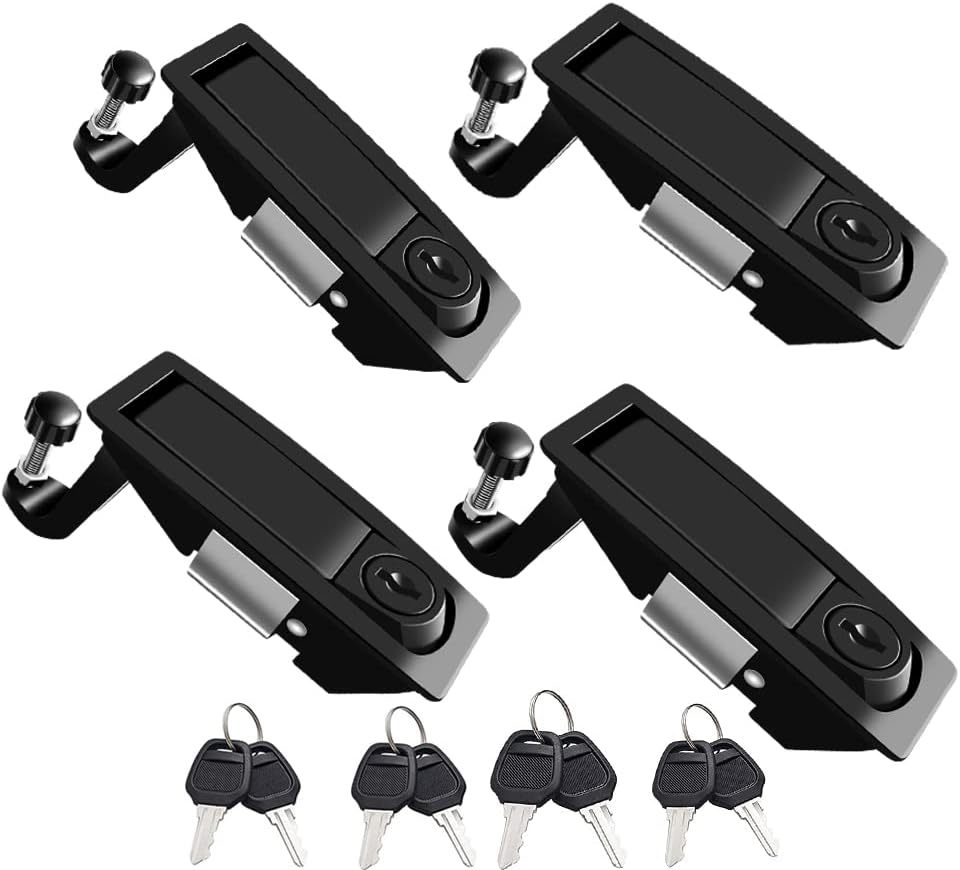 4Pcs Compression Latch Lock Trigger Latch Lock Compression Latches Flush Mount Zinc Alloy