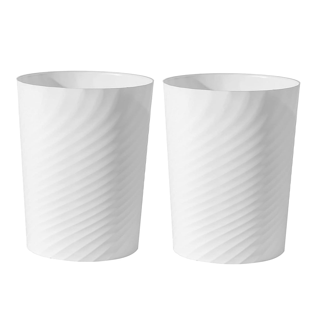 UUJOLY Plastic Small Trash Can Wastebasket, Garbage Container Basket for Bathrooms, Laundry Room