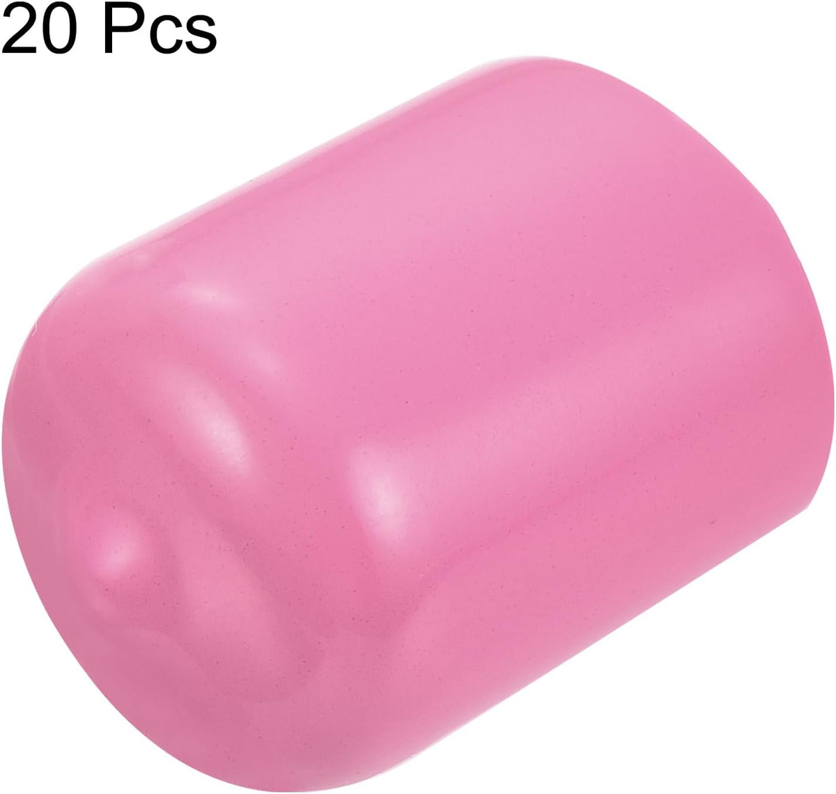 uxcell 20pcs Rubber End Caps 16mm(5/8 inch) ID Vinyl PVC Round Tube Bolt Cap Cover Screw Thread