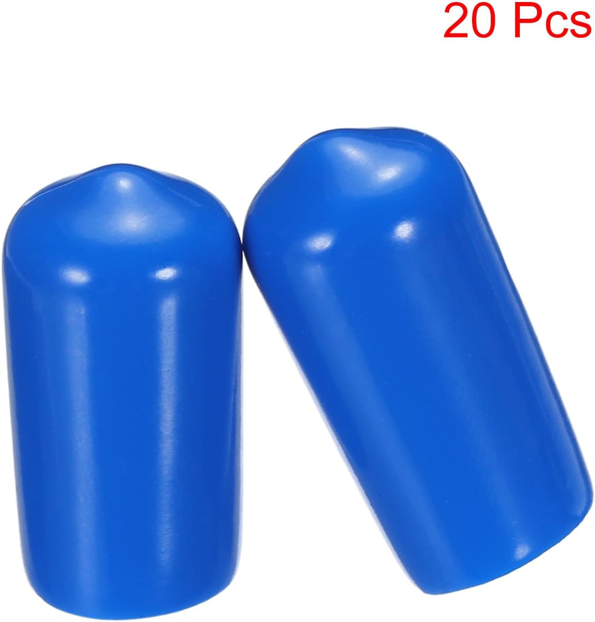uxcell 20pcs Rubber End Caps 11mm ID Vinyl PVC Round Tube Bolt Cap Cover Screw Thread Protectors