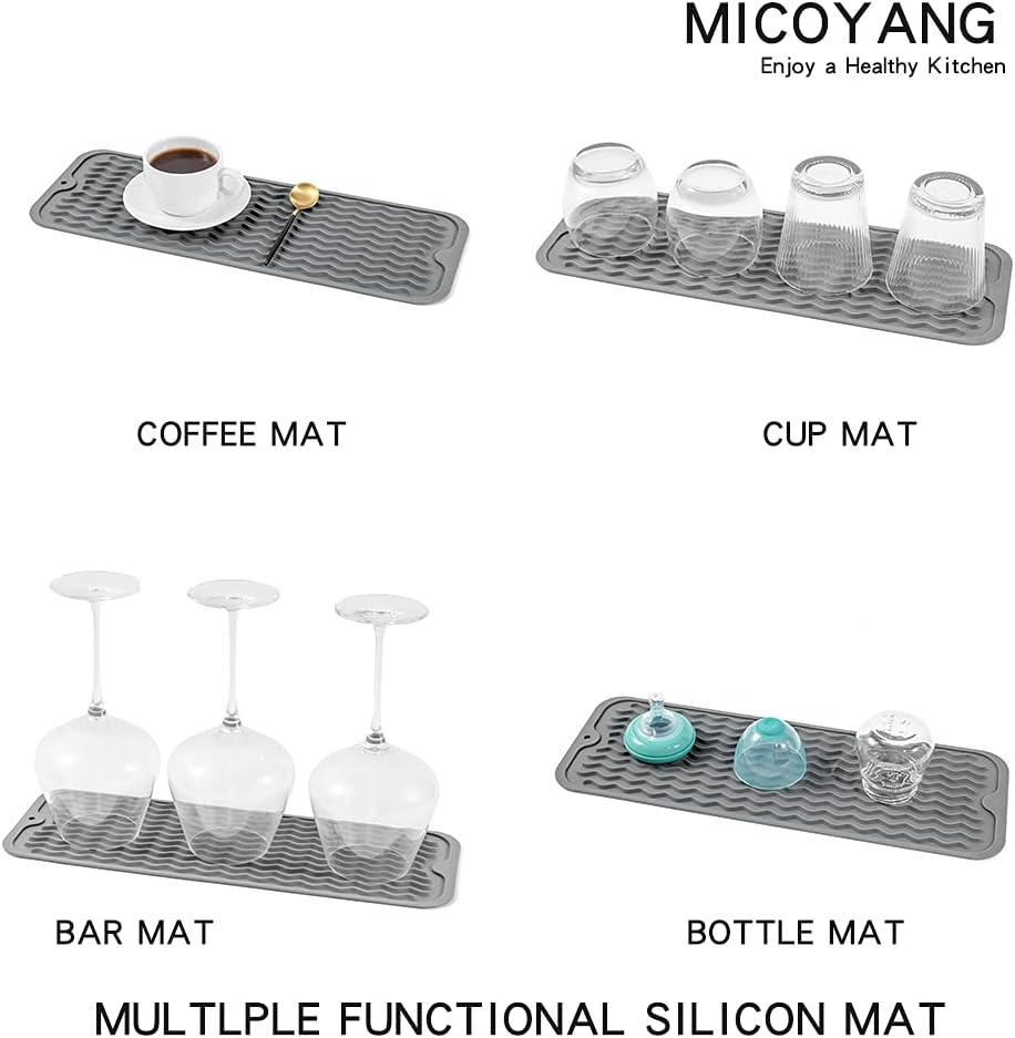 Silicone Dish Drying Mat for Multiple Usage,Easy clean,Eco-friendly,Heat-resistant Silicone Mat for