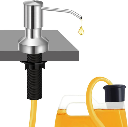 Sink Soap Dispenser for Kitchen Sink, Countertop Built in Sink Soap Dispenser with 47”Extension