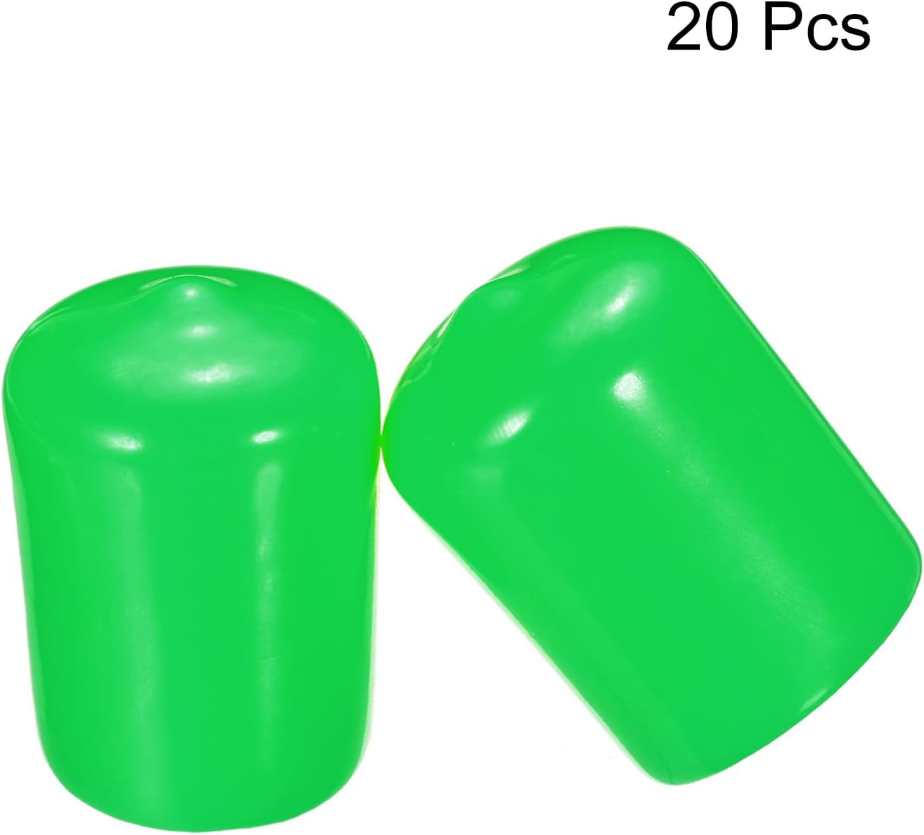 uxcell 20pcs Rubber End Caps 19mm(3/4") ID Vinyl PVC Round Tube Bolt Cap Cover Screw Thread