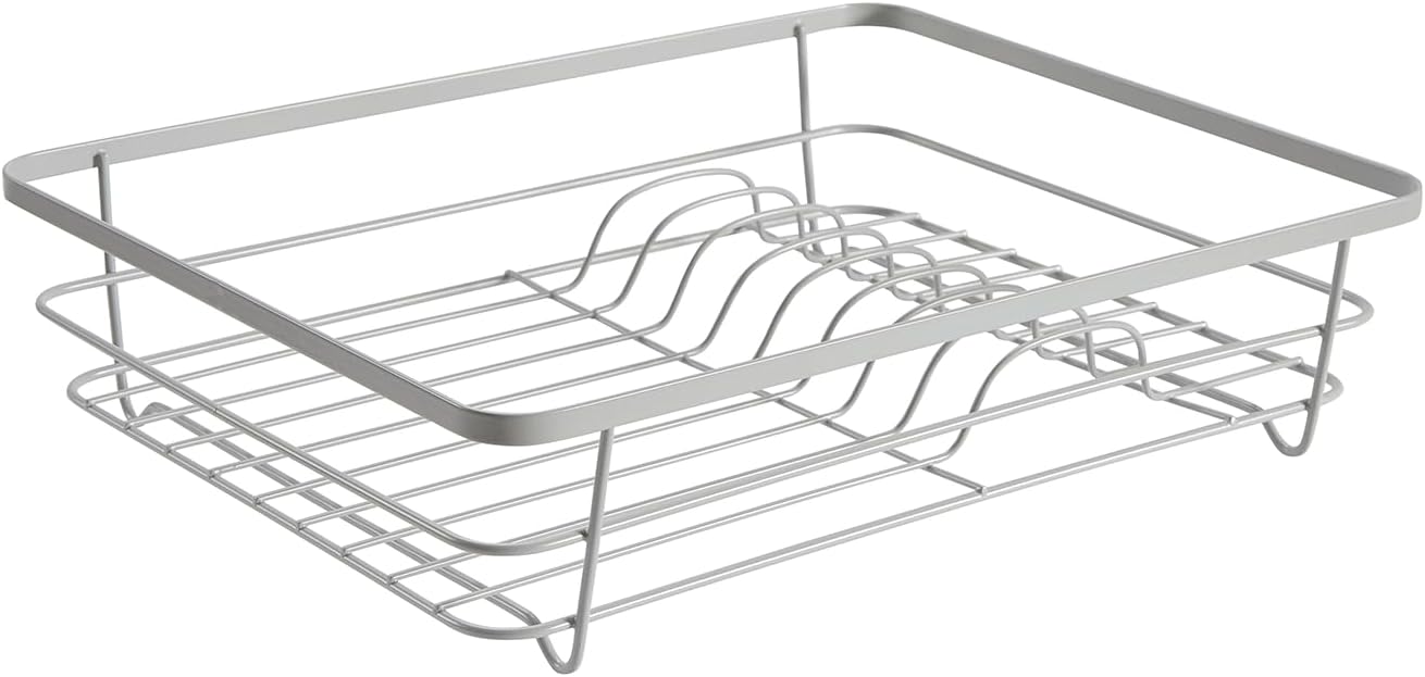 Dish Drying Rack 3 Piece Dish Drainer with Drainboard Set for Kitchen Counter – Dish Rack with