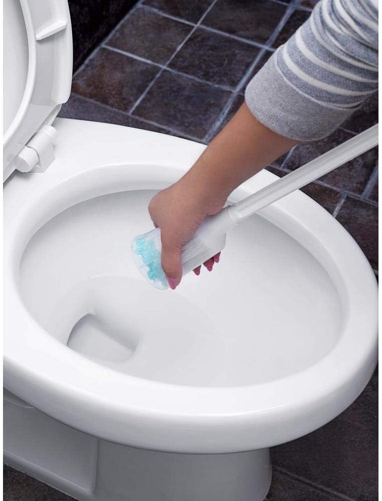 Fuller Brush Toilet Bowl Cleaner Brush – Antimicrobial Toilet Swab with Soft Non-Scratch Head, Long