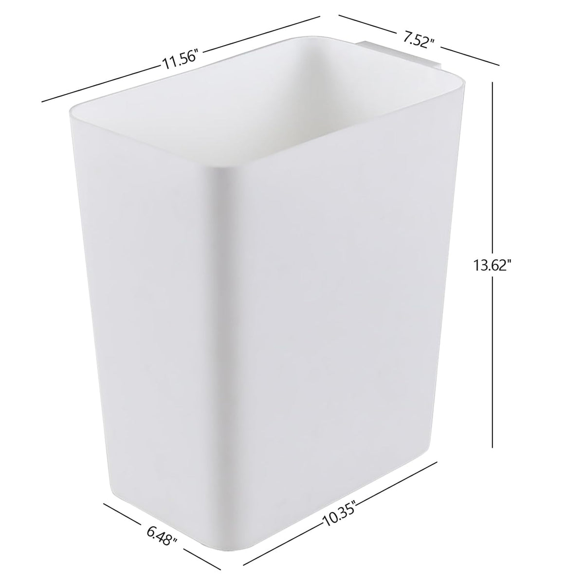 Zopnny 3-Pack 4.5 Gallon Plastic Small Trash Can Wastebasket, Slim Waste Basket for Bathroom