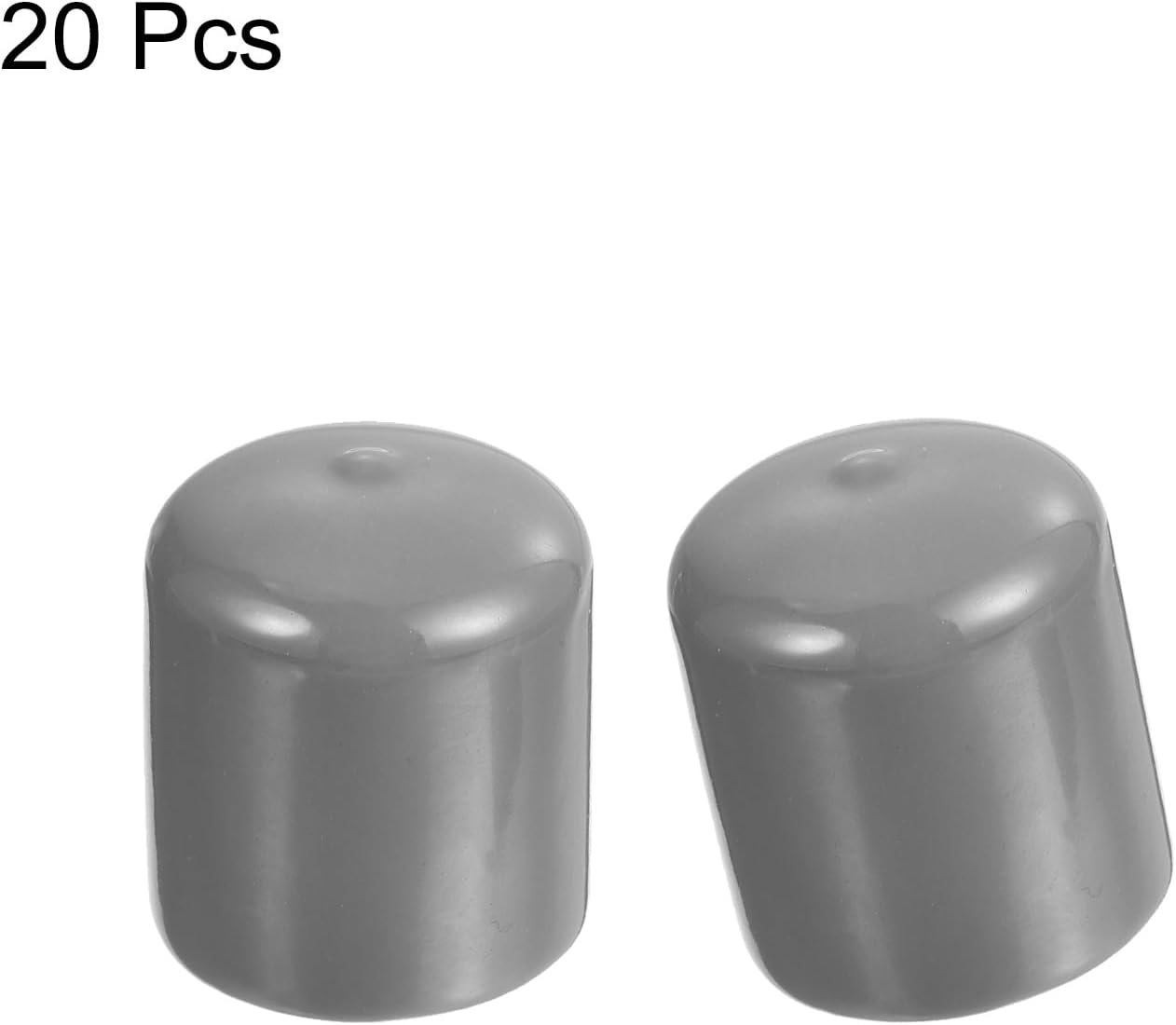 uxcell 20pcs Rubber End Caps Protective Caps 27mm ID Vinyl PVC Round Tube Bolt Cap Cover Screw