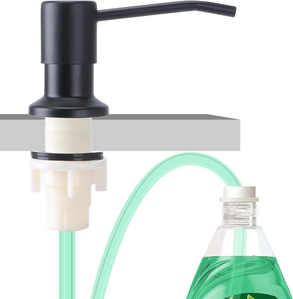 Soap Dispenser for Kitchen Sink, Built in Sink Soap Dispenser, Countertop Soap Dispenser Pump with