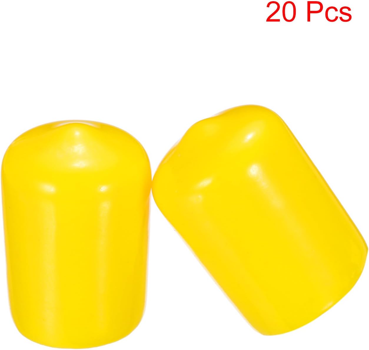 uxcell 20pcs Rubber End Caps 15mm ID Vinyl PVC Round Tube Bolt Cap Cover Screw Thread Protectors