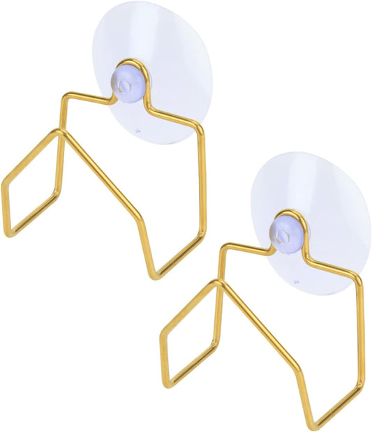 Snailhouse Sponge Holder for Kitchen Sink, 2 Pack Suction Cup Stainless Steel Rustproof Dish Sponge