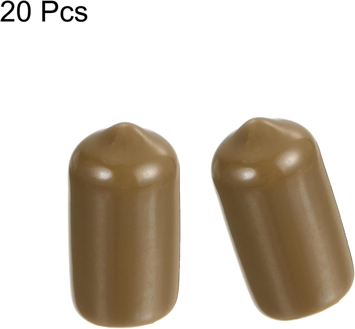 uxcell 20pcs Rubber End Caps 10.5mm ID Vinyl PVC Round Tube Bolt Cap Cover Screw Thread Protectors