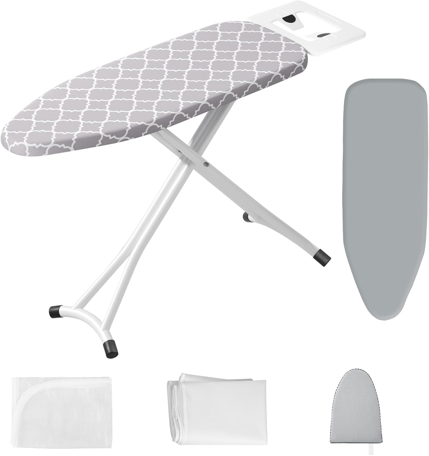 Ironing Board,Foldable Ironing Board Adjustable Height Compact Iron Board Thick Steel Tube Iron
