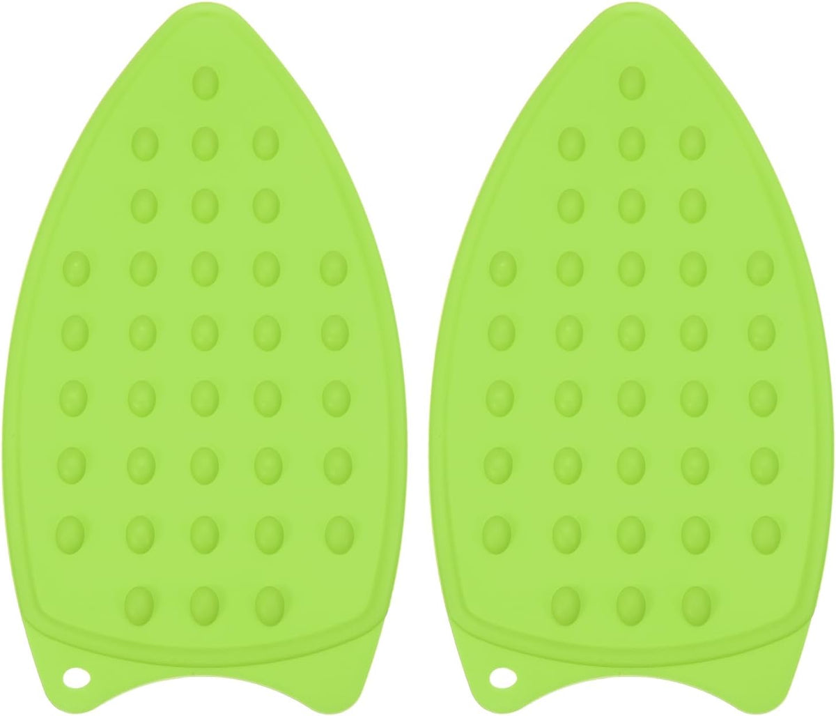 PATIKIL Silicone Iron Rest Pad, 2 Pcs Multipurpose Hot Heat Resistant Iron Rest Plate Protective